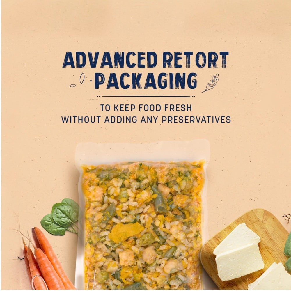 HUFT Sara's Wholesome Classic Paneer & Veggies Dog Veg Food + Sara's Wholesome Dog Food - Chicken & Brown Rice Combo : 300 g + 300 g