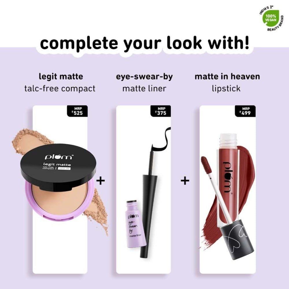 Plum Eye-Swear-By Kohl Kajal (Deep Black) : 0.35 g