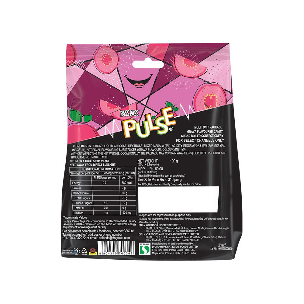 Pulse Guava Candy : 190 g