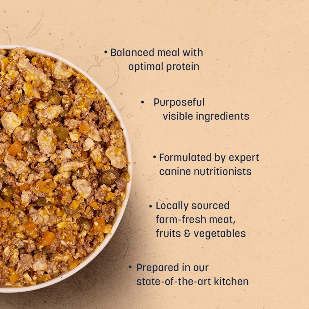 HUFT Sara's Wholesome Grain-Free Chicken & Turkey Dog Food + Sara's Wholesome Grain-Free Lamb & Apple Dog Food Combo : 100 g + 100 g