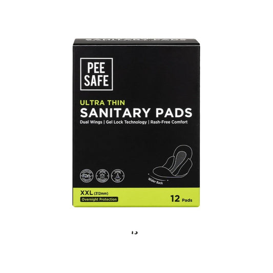 Pee Safe Ultra Thin Sanitary Pads : 12 pieces