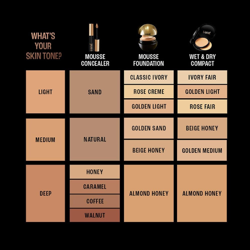 Lakme Absolute Skin Natural Mousse Foundation (Ivory Fair 01) : 25 g