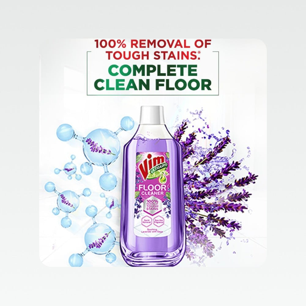 Vim Ultrapro Floor Cleaner - French Lavendar - Pack of 2 : 2 x 1 ltr