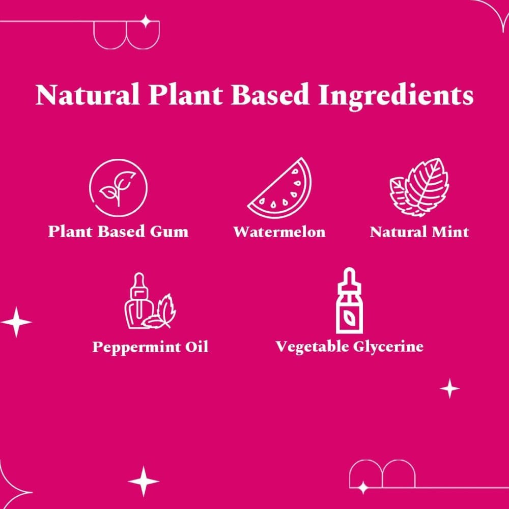 Perfora Plastic Free Watermelon Chewing Gum : 21 g