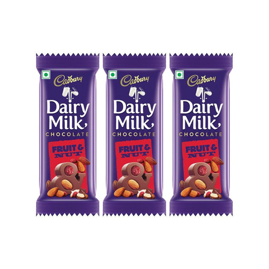 Cadbury Dairy Milk Fruit & Nut Flavoured Chocolate Bar - Pack of 3 : 3 x 36 g