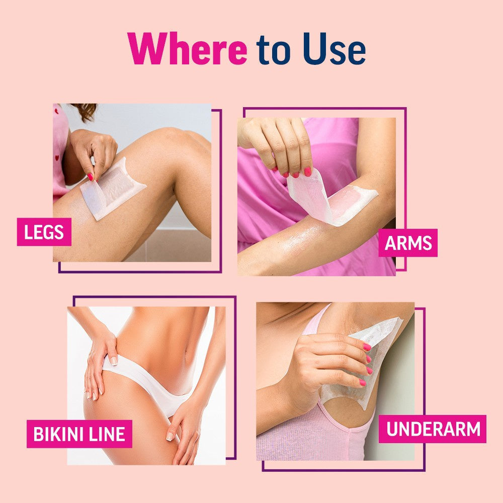 Veet Hair Removal Wax Strips (Normal Skin) - Pack of 2 (2x20 units) : 2 x 1 pack (20 strips)