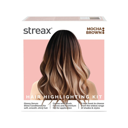 Streax Highlighting Hair Colour Kit (Mocha Brown) : 1 pack