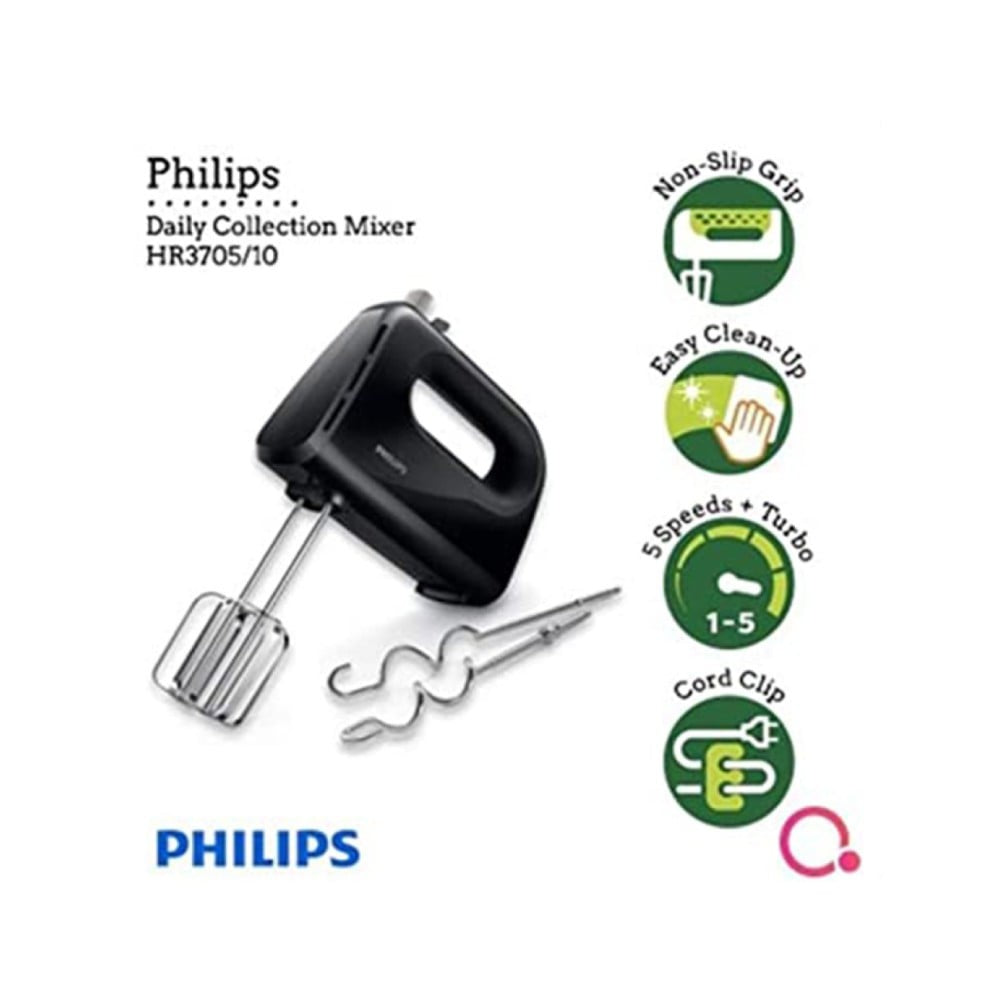 Philips Domestic Lightweight 300W Hand Mixer (Black) : 1 unit
