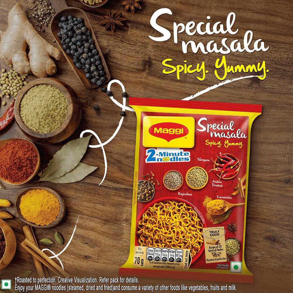 Maggi 2-Minute Special Masala Instant Noodles : 4 x 70 g