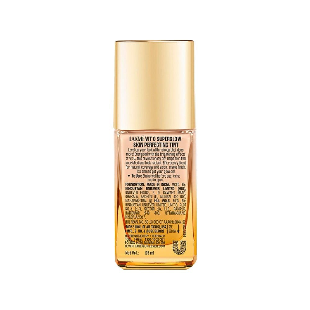 Lakme Makeup + Skincare Vitamin C SuperGlow Foundation (Cool Ivory) : 25 ml