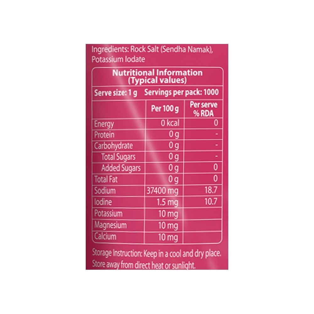 Tata Himalayan Pink Rock Salt (Sendha Namak) (Sendha Namak) : 1 kg