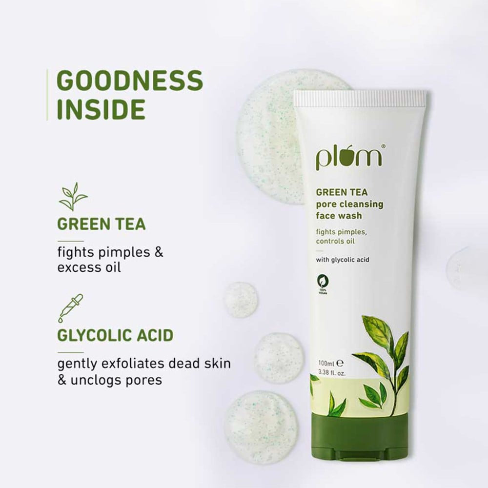 Plum Green Tea Pore Cleansing Face Wash - Pack of 2 : 2 x 100 ml