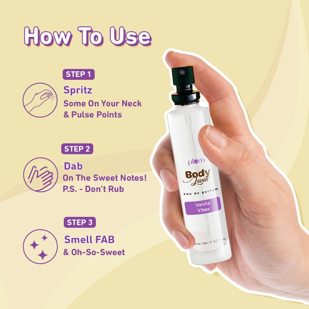 Plum BodyLovin' Vanilla Vibes Perfume (Sweet & Cozy) : 15 ml