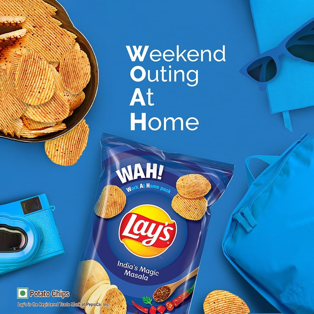 Lay's India's Magic Masala Potato Chips (143 g) - Pack of 3 : 3 x 143 g