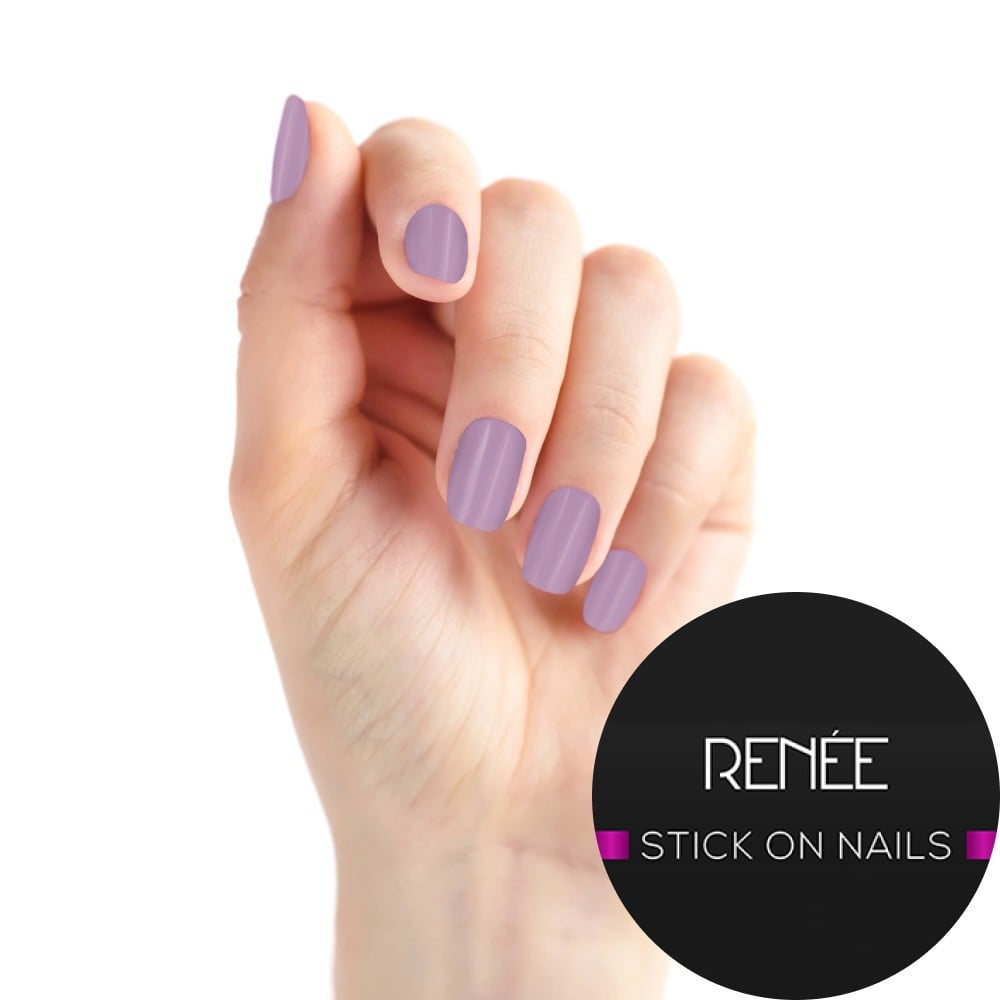 Renee Square Press On Nails (BN 08) : 1 pack (24 pieces)