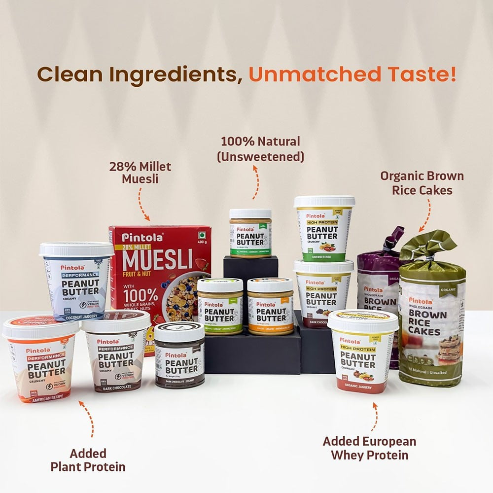 Pintola High Protein Crunchy Peanut Butter : 510 g