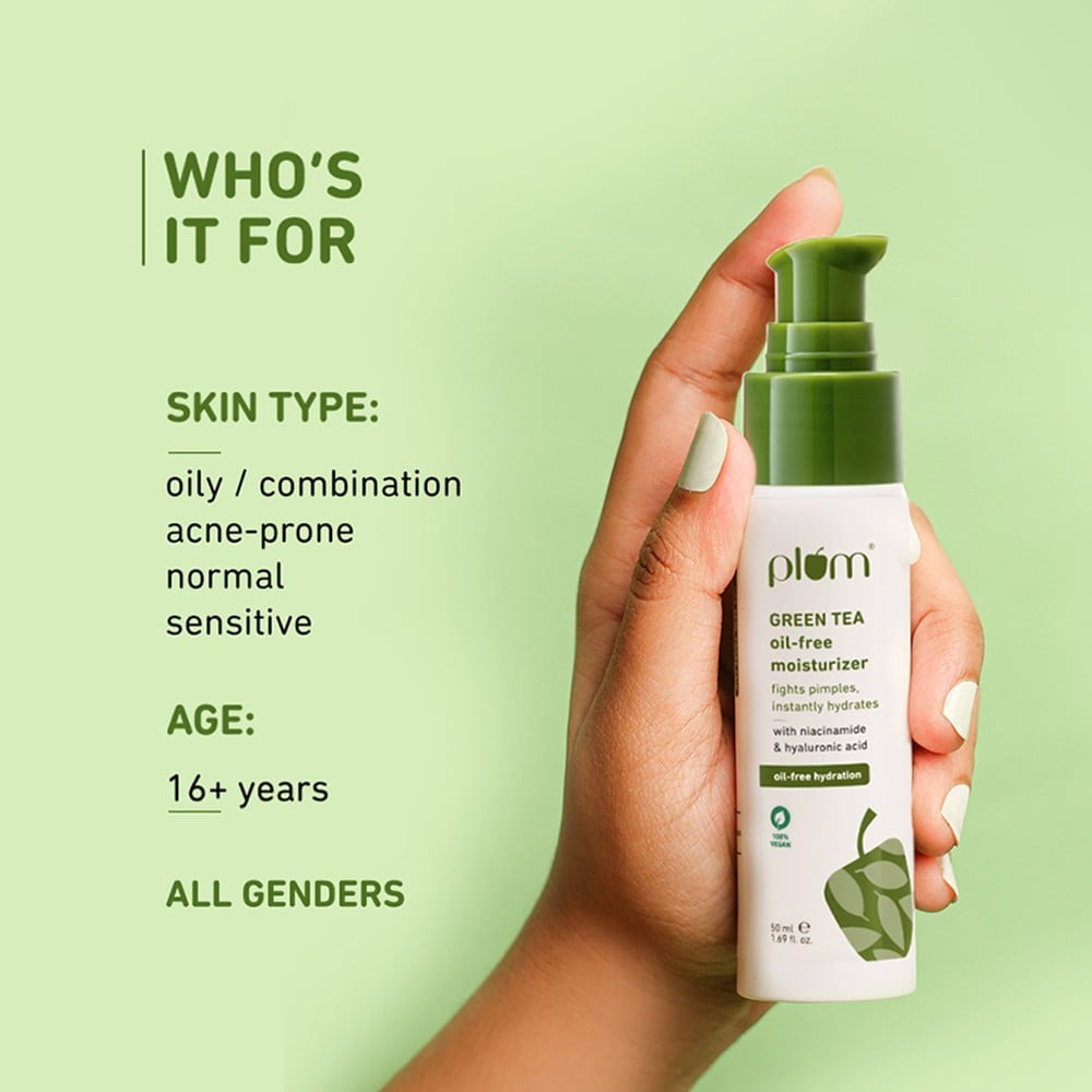 Plum Green Tea Oil & Fragrance Free Moisturizing Cream : 50 ml