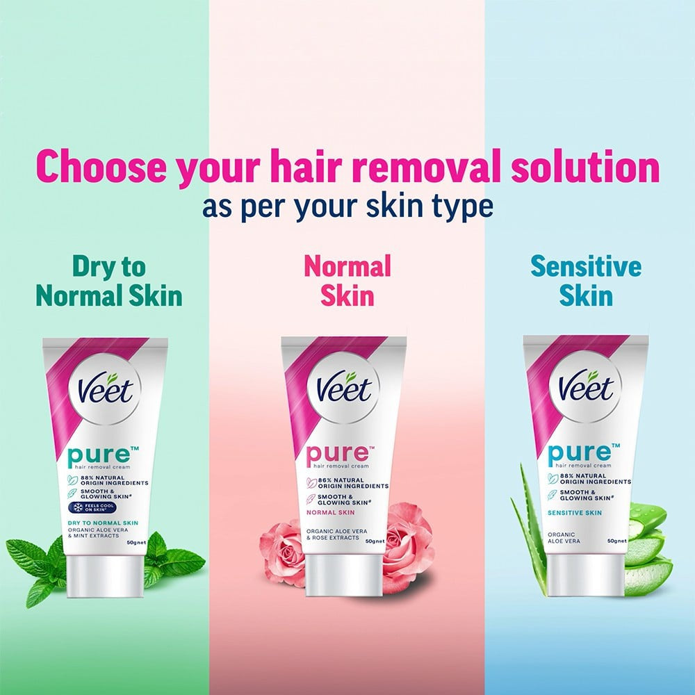Veet Aloe Vera Sensitive Skin Hair Removal Cream : 50 g