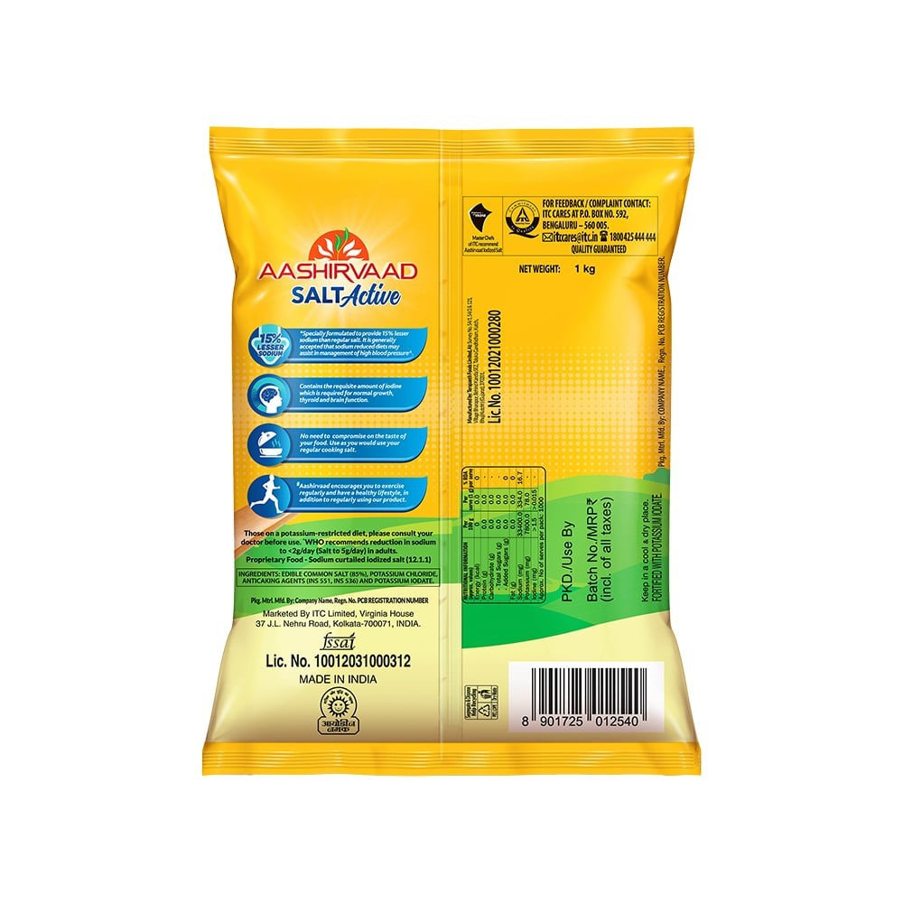 Aashirvaad Proactive Salt Lite : 1 kg