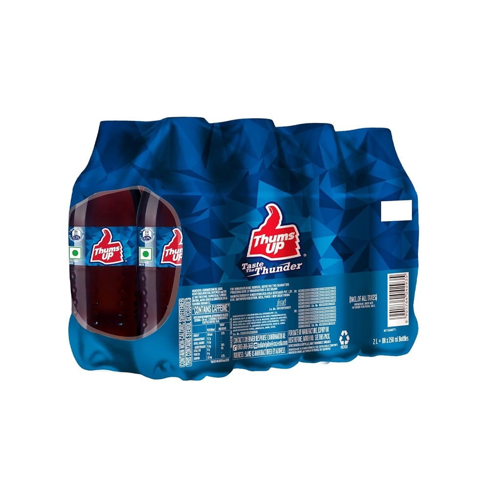 Thums Up Soft Drink - Pack of 8 : 8x250 ml