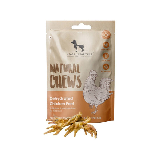 HUFT Dehydrated Chicken Feet Dog Treat : 70 g