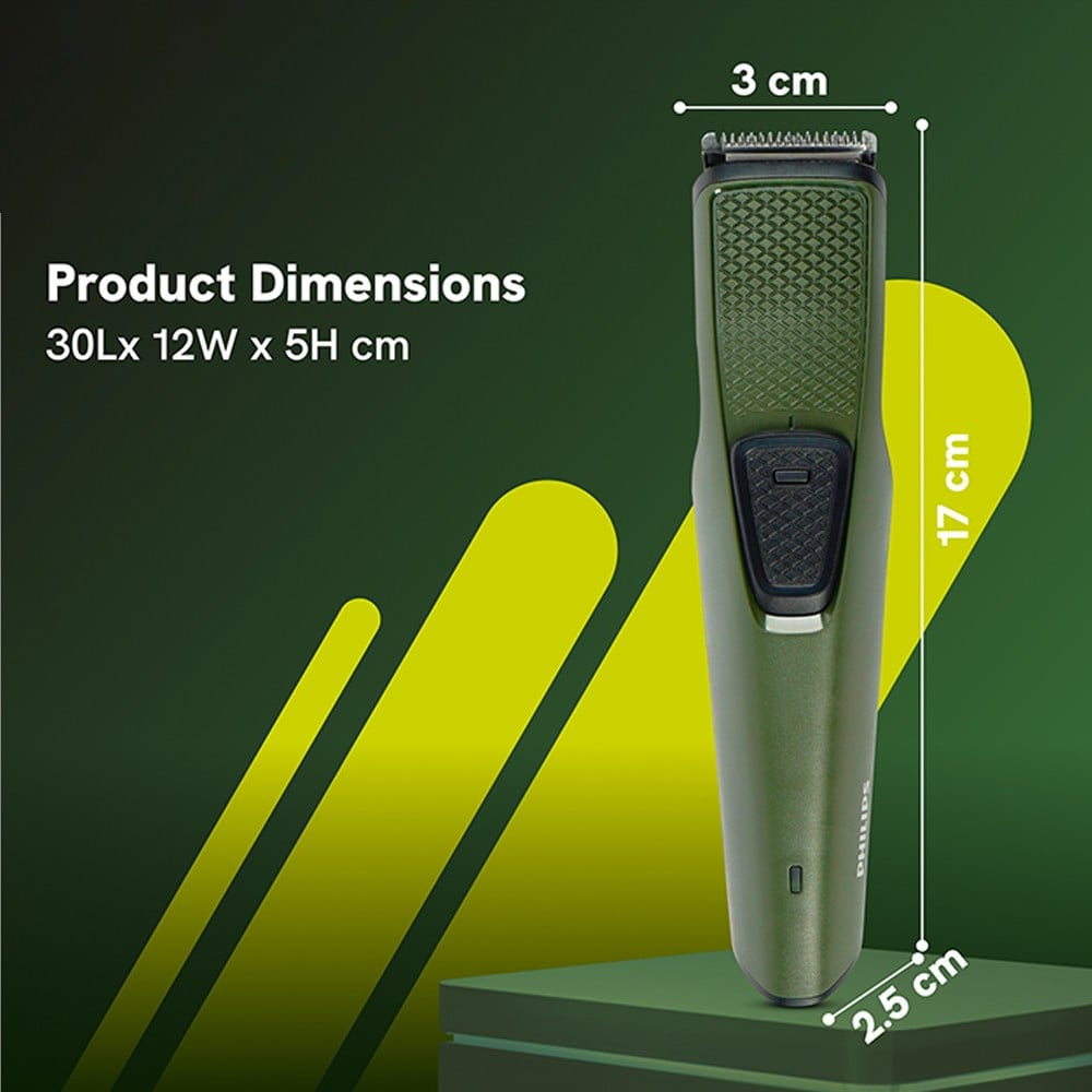 Philips BT1230/15 Beard Trimmer (Green, 45W, BT1230/15) : 1 unit