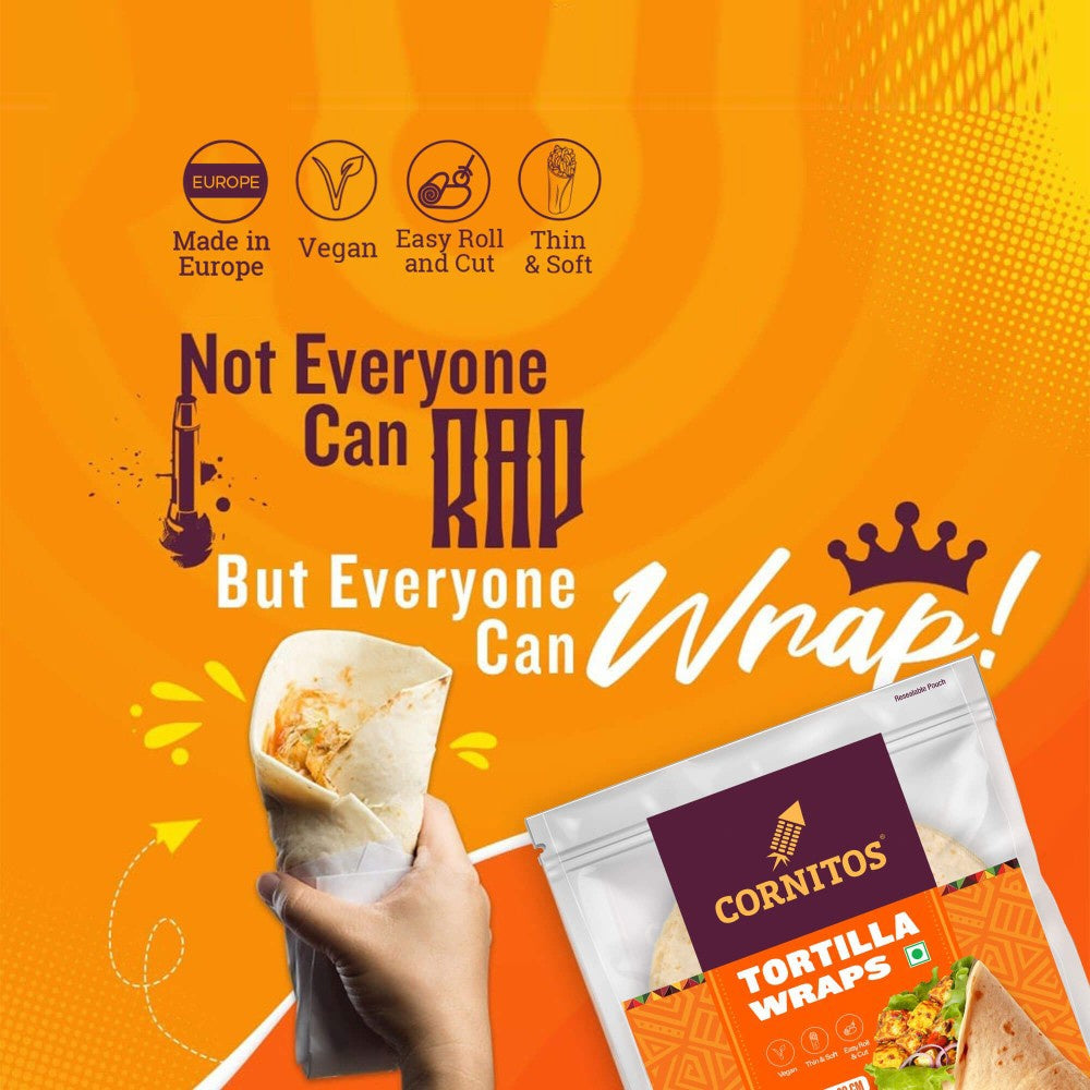 Cornitos Wheat Flour Tortilla Wrap - Pack of 3 : 3 x 270 g (6 pieces)