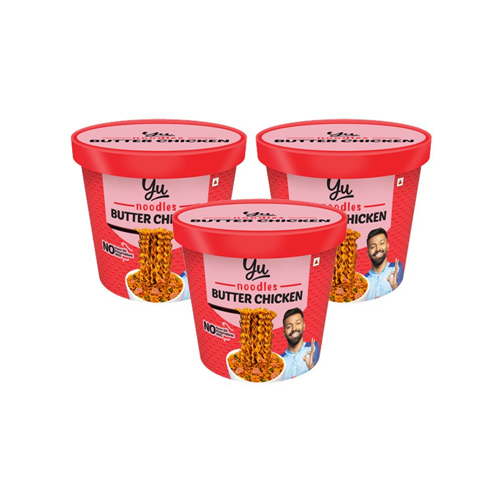 Yu Butter Chicken Cup Noodles - Pack of 3 : 3 x 70 g