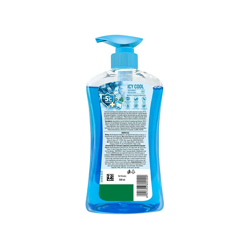 Dettol Icy Cool Shower Gel : 500 ml