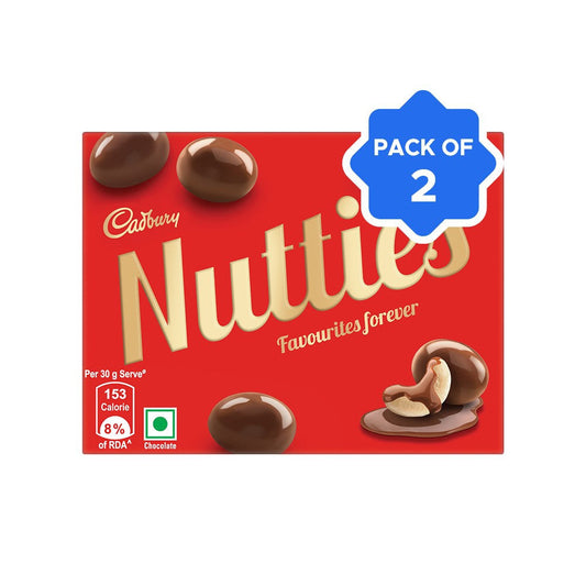 Cadbury Nutties Shaped Chocolates - Pack of 2 : 2 x 30 g