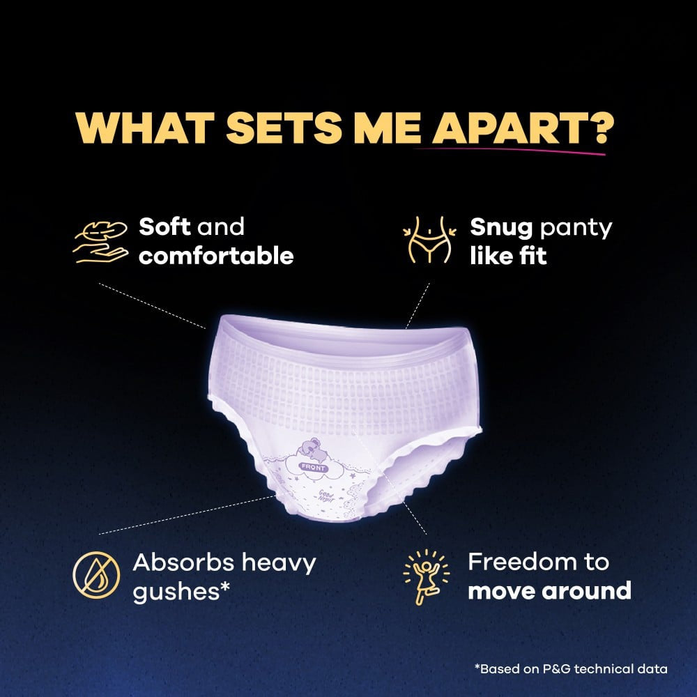 Whisper Super Absorbent Period Panty (M-L) : 6 pieces