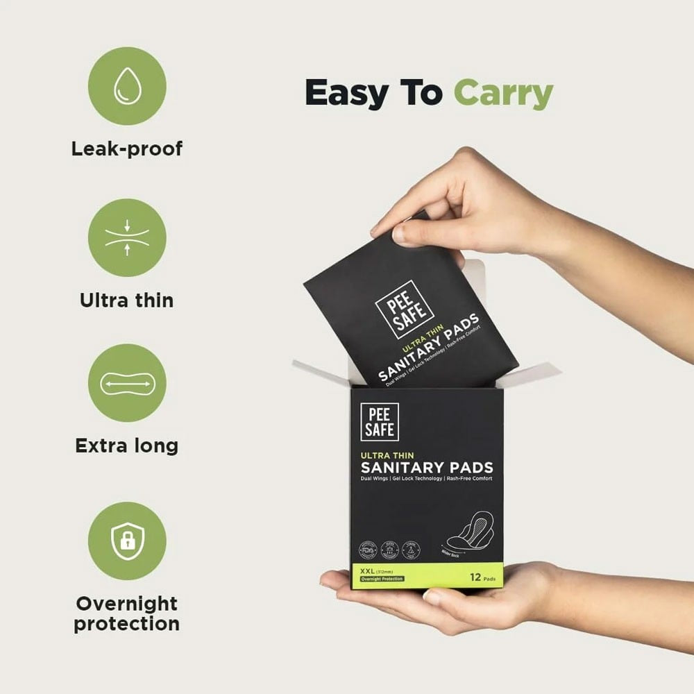 Pee Safe Ultra Thin Sanitary Pads : 30 pieces
