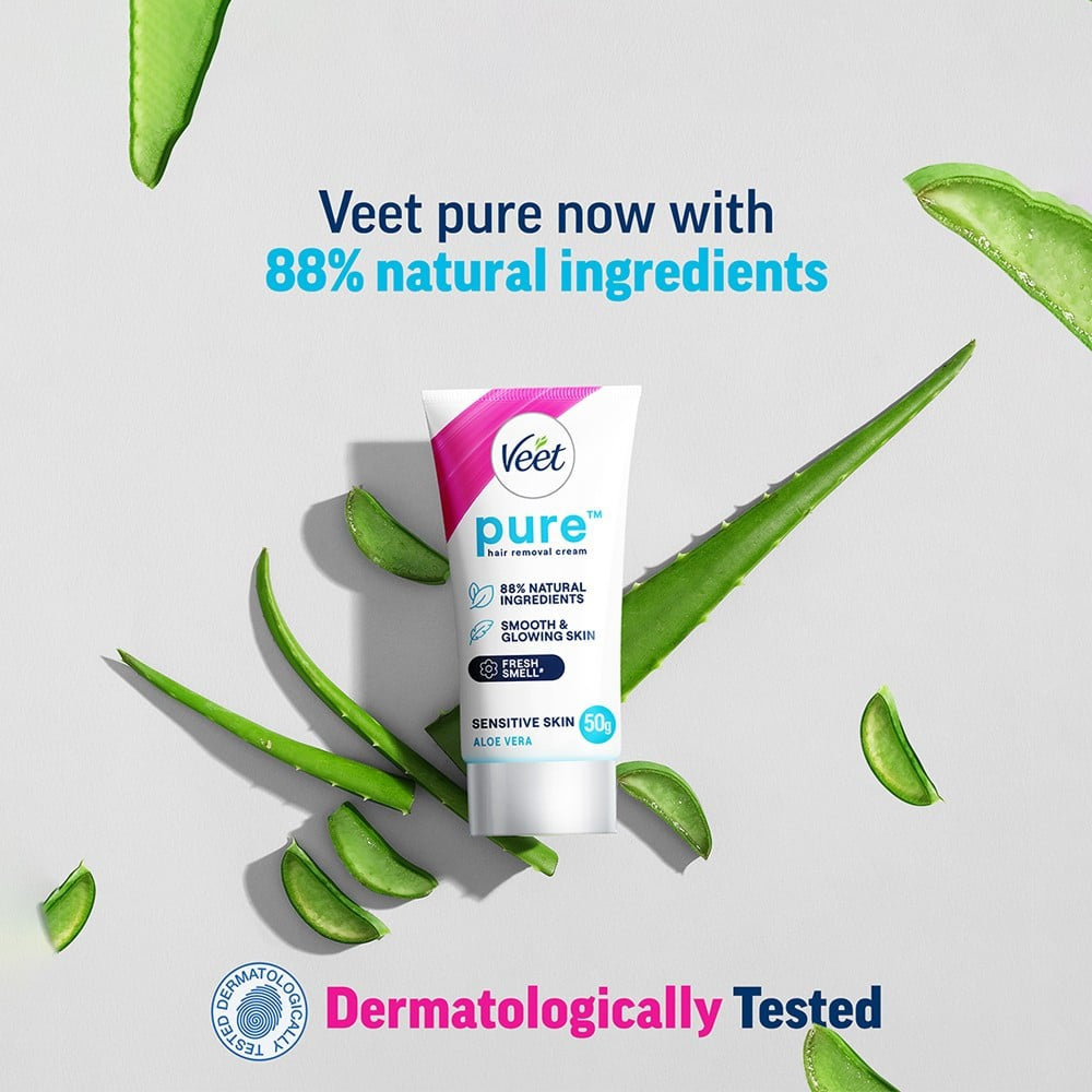 Veet Aloe Vera Sensitive Skin Hair Removal Cream : 50 g