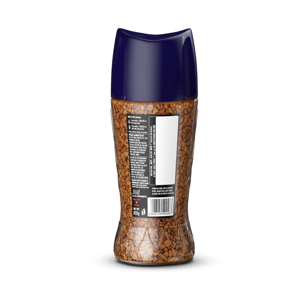 Sleepy Owl French Vanilla 100% Arabica Instant Flavoured Coffee : 100 g