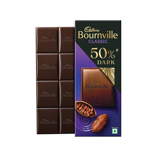 Cadbury Bournville Rich Cocoa 50% Dark Chocolate Bar : 80 g