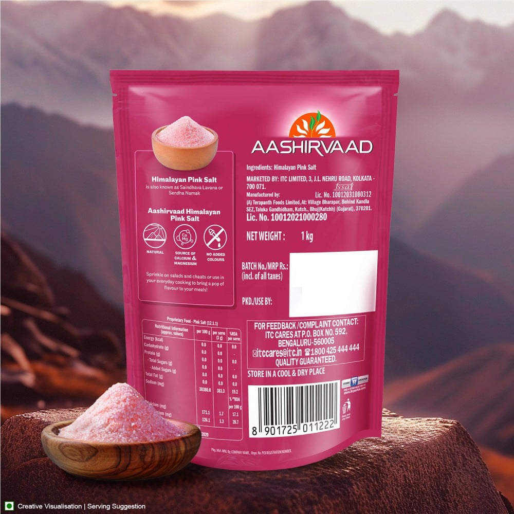 Aashirvaad Himalayan Pink Salt : 1 kg