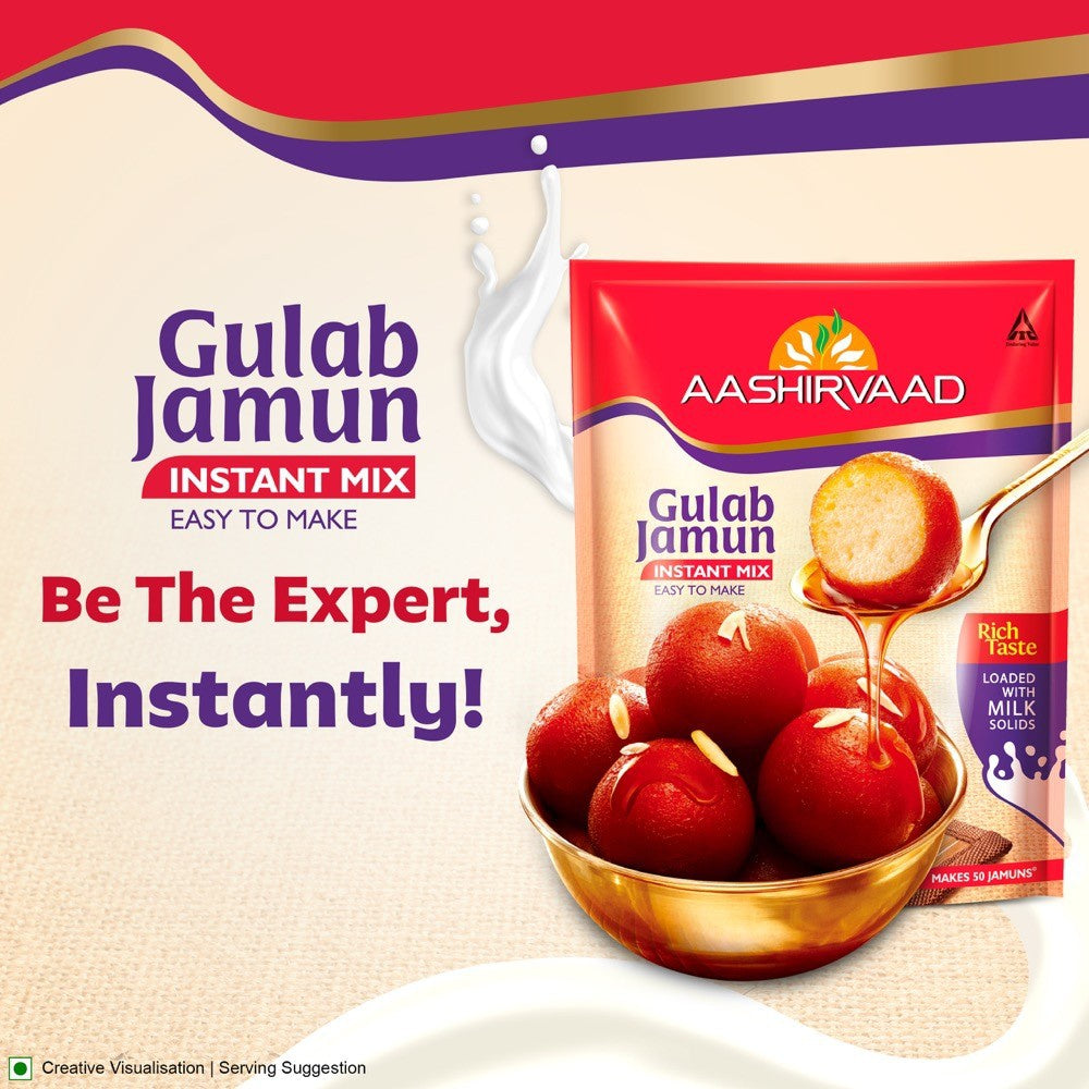 Aashirvaad Gulab Jamun Instant Mix : 500 g