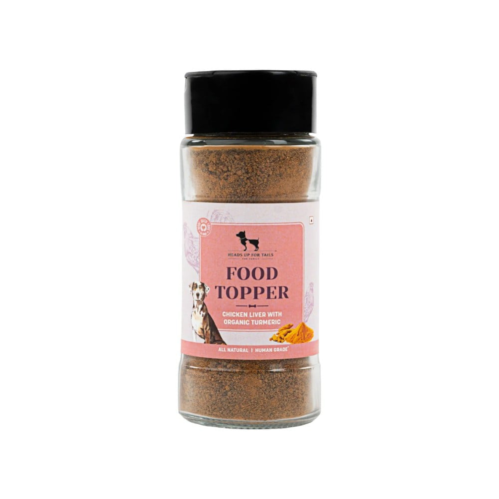 HUFT Multipurpose Hemp Seed Oil For Dog + Food Topper Chicken Liver With Organic Turmeric Dog Treat Combo : 200 ml + 70 g