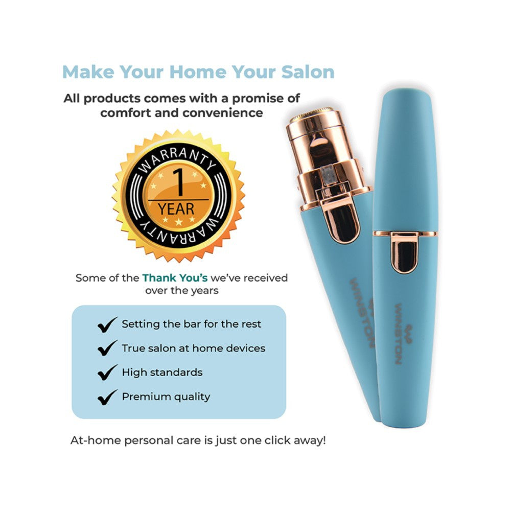 Winston 2 In 1 Face & Eyebrow Trimmer for Women (Green) : 1 unit