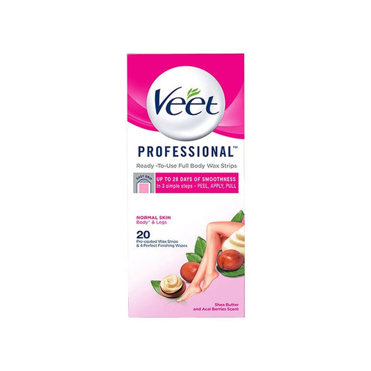 Veet Hair Removal Wax Strips (Normal Skin) : 1 pack (20 strips)