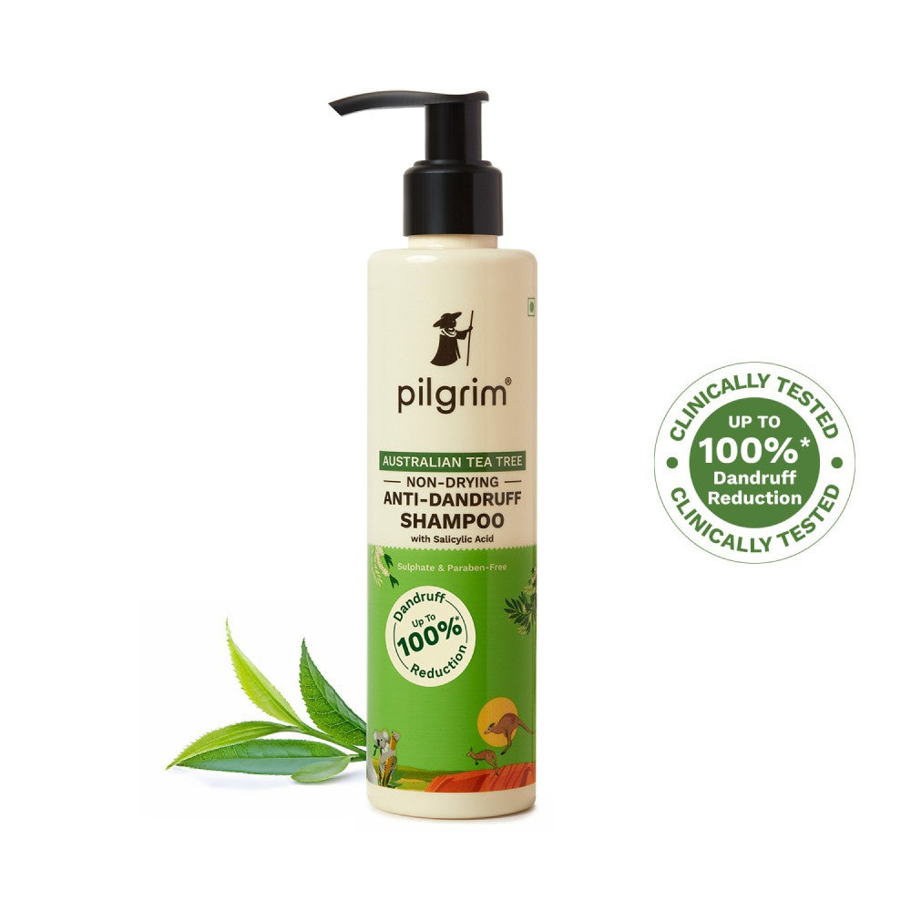 Pilgrim Australian Tea Tree Non-Drying Anti-Dandruff Shampoo - Pack of 2 : 2 x 200 ml