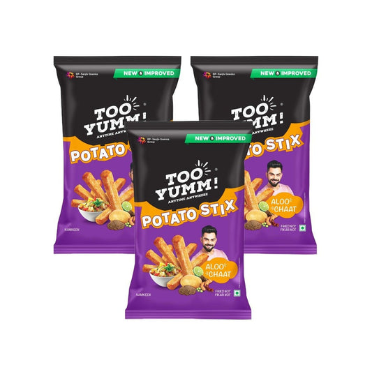 Too Yumm Baked Potato Stix Aloo Chaat Crisps - Pack of 3 : 3 x 70 g