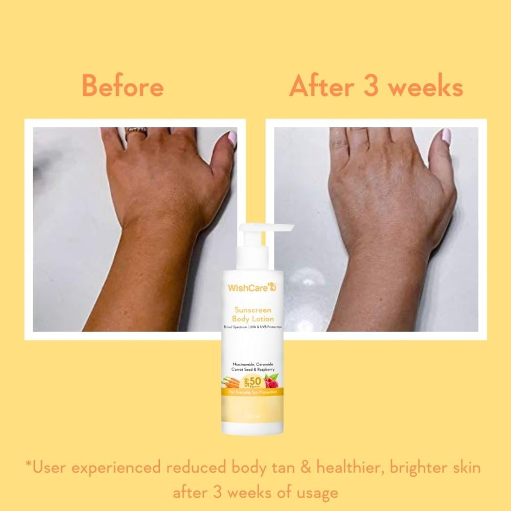 Wishcare Sunscreen Body Lotion (SPF 50+ PA+++) : 200 ml