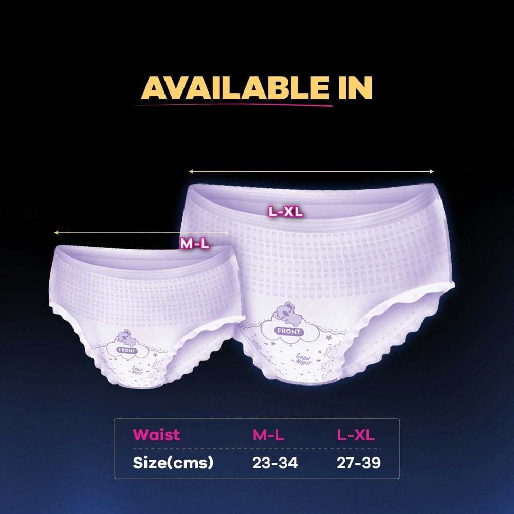 Whisper Super Absorbent Period Panty (M-L) : 6 pieces