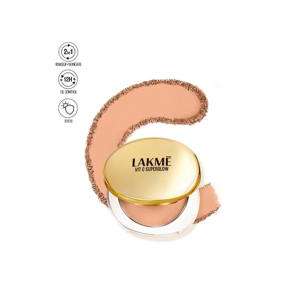 Lakme Makeup + Skincare Vitamin C Compact (Cinnamon) : 8 g