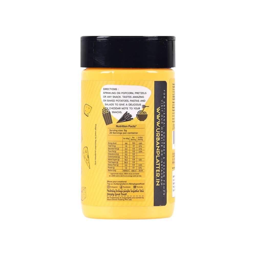 Urban Platter Vegan Cheddar Cheese Seasoning : 100 g