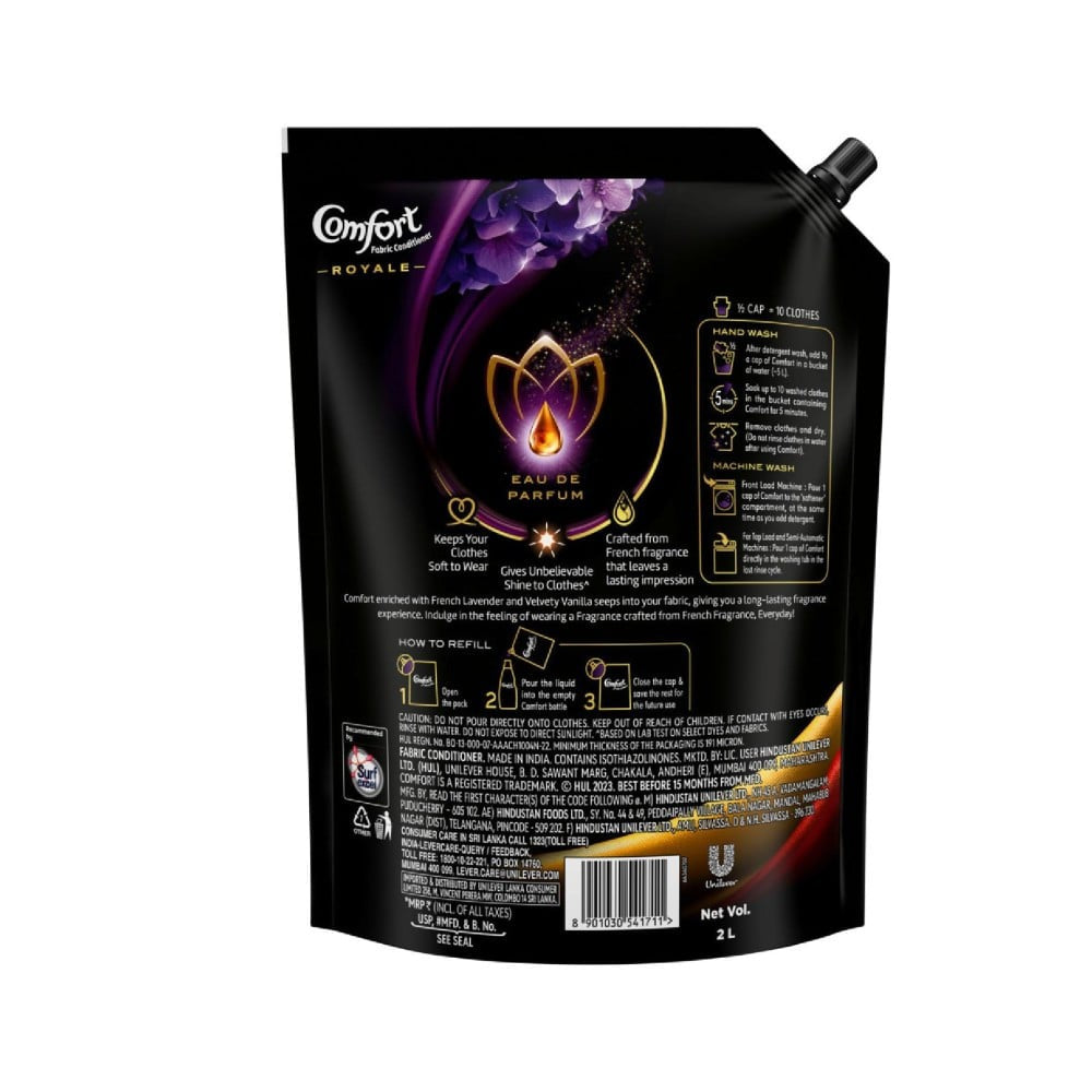 Comfort Perfume Deluxe Royale Fabric Conditioner : 2 ltr