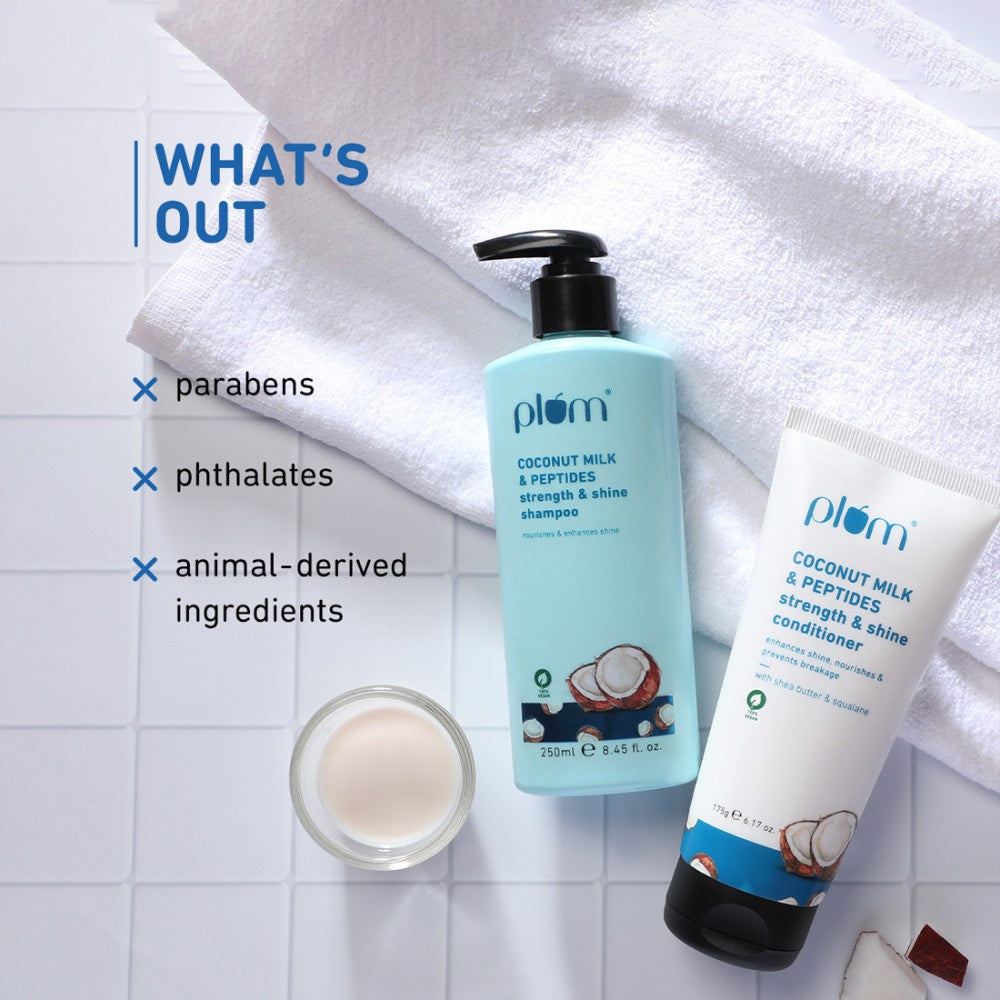 Plum Soft & Shiny Hair Duo Shampoo & Conditioner : 1 pack (2 pieces)