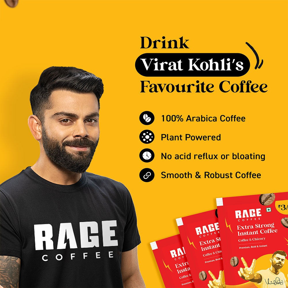 Rage Coffee Extra Strong Premium Blend Coffee Bags : 1 pack (50 pieces)