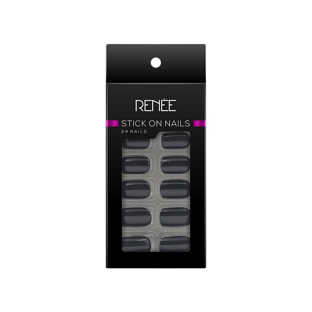 Renee Square Press On Nails (BN 01) : 1 pack (24 pieces)